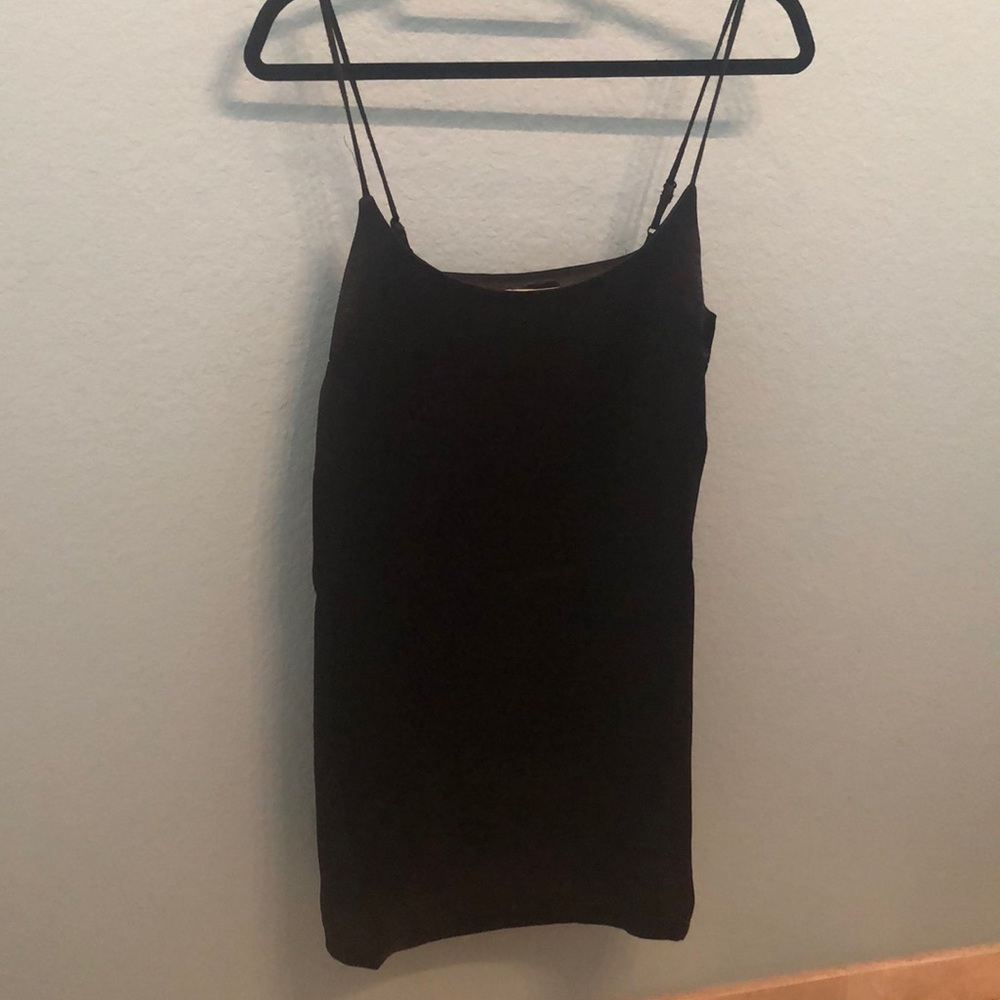 Satin Little Black Dress